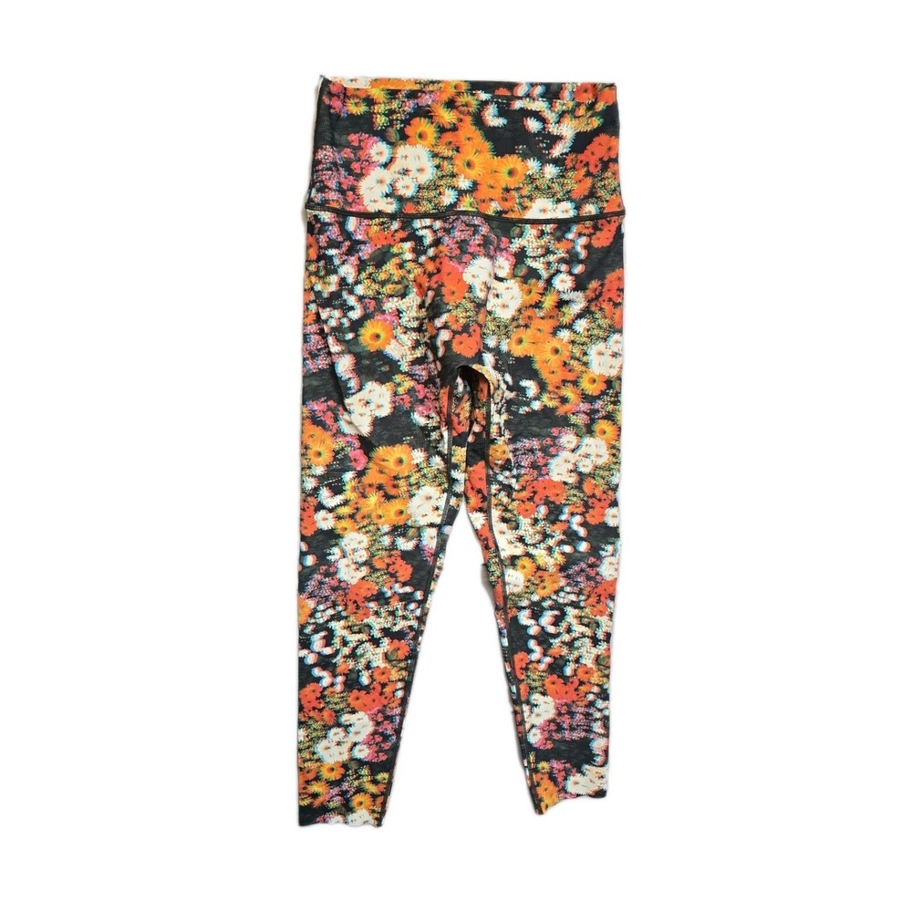 Aerie Offline Womens Leggings Goals 7/8 High Rise Blurry Floral Size Large